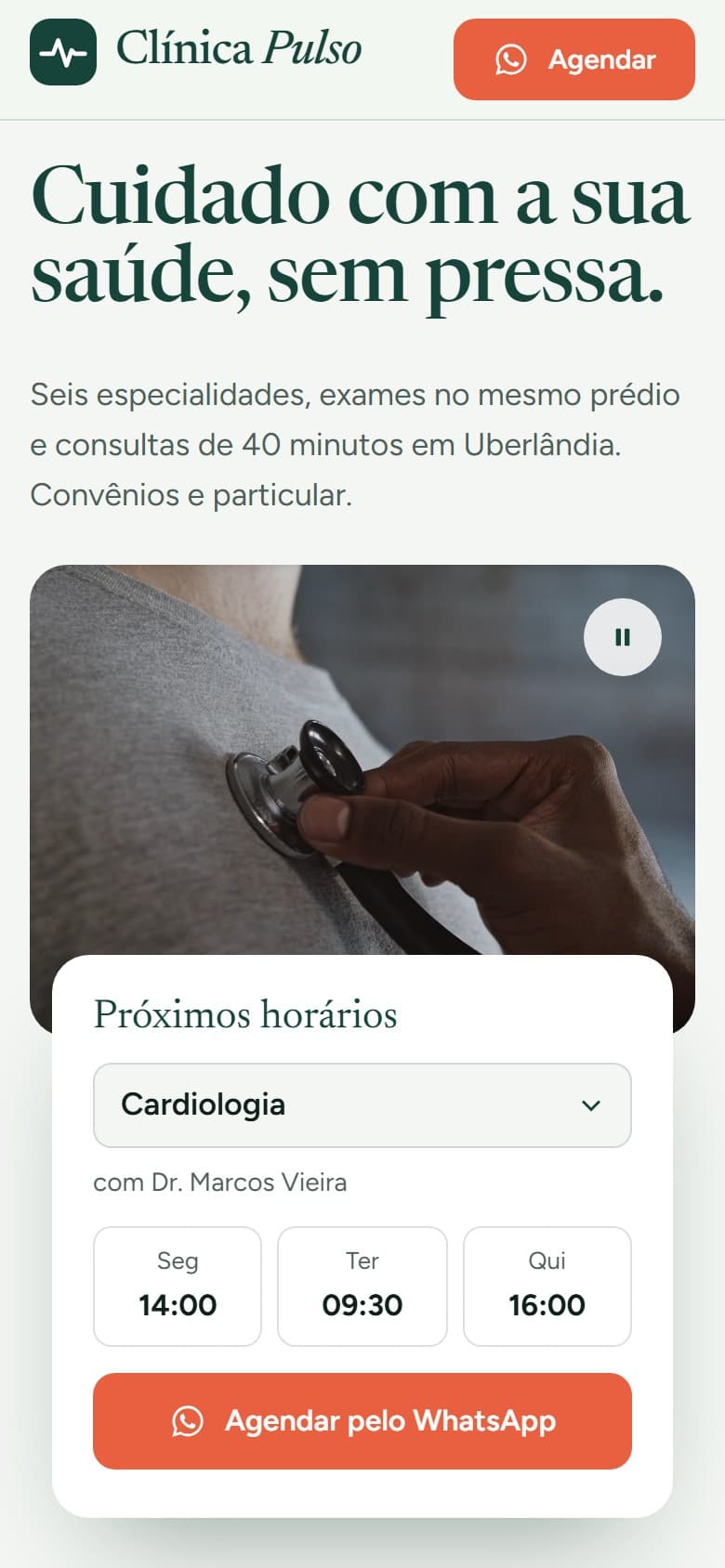 Mobile Clínico — Acesso rápido a médicos e agendamento pelo celular