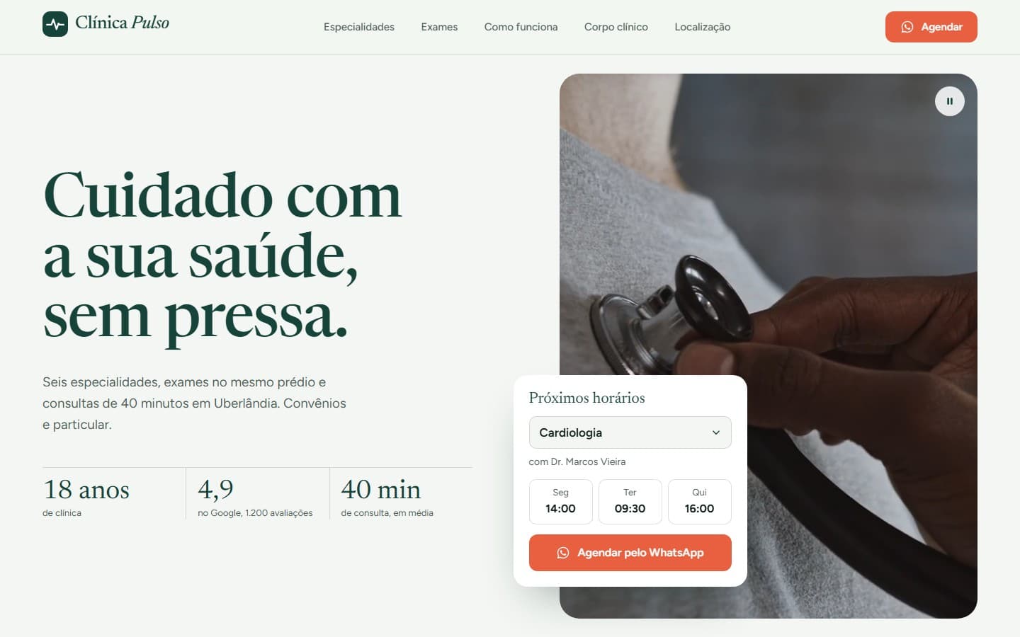 Clínica Pulso: <em>medicina e exames</em>