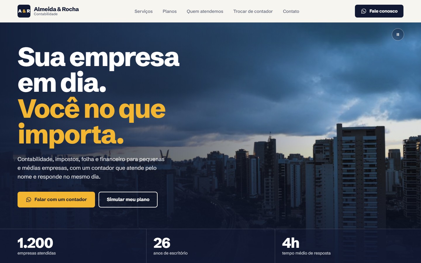 Almeida & Rocha: contabilidade e BPO
